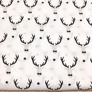 378. Rudolf Christmas 100% Cotton Fabric. Price per 1/2 metre - Picture 1 of 3