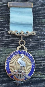Vtg. East Lancashire Masonic Benevolent Institution Incorporated Enameled Medal - Picture 1 of 6