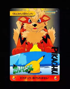 Pokemon PIKACHU vs ARCANINE Japanese BANDAI CARDDASS Vending Series 5 Card #178 - Picture 1 of 2