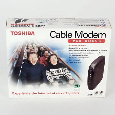 Toshiba PCX2200 Cable Modem PCX DOCSIS Model DAZ8817F NIB - Image 1 of 4