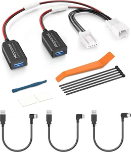 GPS Dash Cam Netzteil, (5 Pin Typ E Stecker) Spiegel Kamera Radar Schwarz - Bild 1 von 8