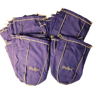 Lot of 17 Crown Royal 13" Drawstring Bags 1.75L Craft Quilt - Image 1 of 2