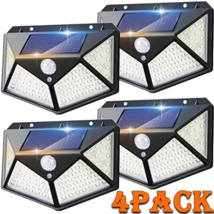Pack Lampes Solaires Extérieur LED Étanche avec Détecteur de Mouvement Éclairage - Picture 1 of 11