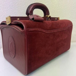 Authentic cartier briefcase Attache Case doctor's Bag rare suede Must Line - Picture 1 of 18