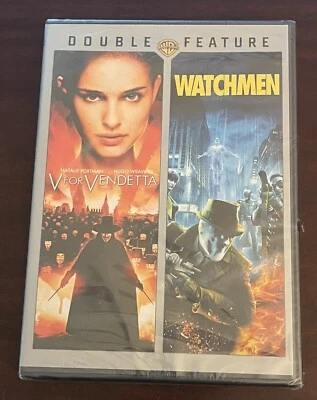 V for Vendetta/Watchmen (DVD, 2012, 2-Disc Set) Brand New Sealed Double Feature - Image 1 of 3