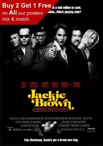 Jackie Brown 1997 Movie Poster A5 A4 A3 A2 A1 - Picture 1 of 3