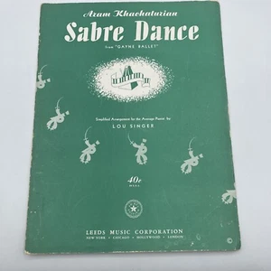 Partituras de piano simplificadas SABRE DANCE de Aram Khachaturian 1948 - Imagen 1 de 5