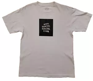 Anti Social Social Club Herren T-Shirt Medium USA weiß Vintage Erwachsene Box Log MÄNGEL 82420 - Bild 1 von 14