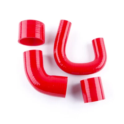 Silicone Radiator Hose Pipes For Subaru Impreza GC8 GF8 EJ20 WRX STI MK5-6 Red Foto 1 de 3