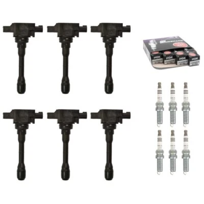 Nuevo Juego de 6 Bobinas de Encendido y Bujía NGK para 16-22 Infiniti Q50 Q60 3.0L V6 Foto 1 de 4