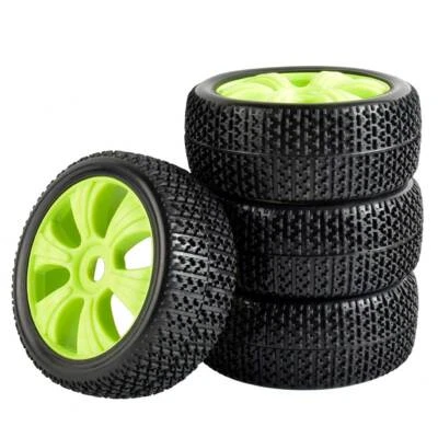1/8 Rc Buggy Wheels Tires Set For Kyosho Inferno Ve mp9 Hpi Vorza - Image 1 of 4