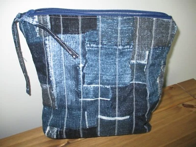 Маленькая стеганая сумка ручной работы для путешествий или хранения - Изображение 1 из 3