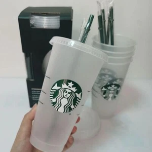 1/5 x Starbucks Becher für Eis- und Kaltgetränke wiederverwendbar 5er-Set 710 ml