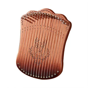 17 String Lyre Harp Portable Solid Beech Wood Harp String Musical Q1U4 - Picture 1 of 11