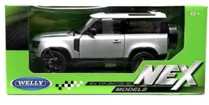 WELLY 2020 LAND ROVER DEFENDER SILVER NEX MODELS 1:24 - Picture 1 of 2