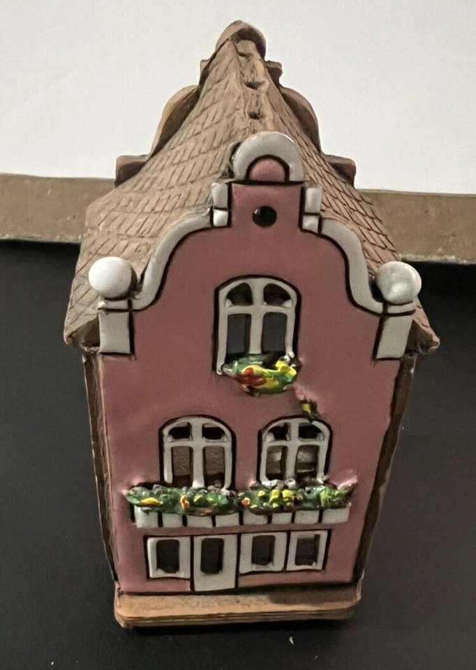 Riga Mini Miniaturas Incienso Cerámica Rosa Casa Foto 1 de 4