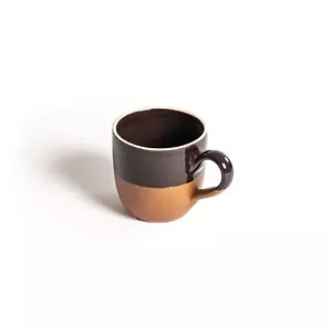 Mocha Brown/Hazlenut 10oz/300ml Mug With Tan Edge - Foto 1 di 2