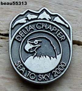 2000 HARLEY HOG "SEA TO SKY" HIWAY 99 VANCOUVER USA to KAMLOOPS CANADA RIDE PIN - Picture 1 of 1