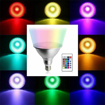 Waterproof Par 30 38 RGB E27 LED Spotlights Bulb 220V 15W 25W Light Lamps Bright - Image 1 of 4