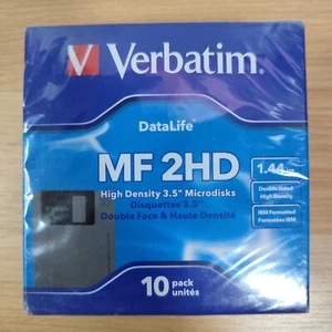 Verbatim MF 2HD High Density 3.5" Microdisc Disquettes Neuf Emballage d'origine scellé - Photo 1/2