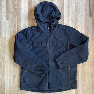 The North Face Men’s Full Zip Fleece Black Hooded Men’s Water Resistant Large - Bild 1 von 9