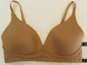 Sujetador inalámbrico SOFIA INTIMATES de Sofia Vergara Longline PLUNGE GRANDE marrón tostado - Imagen 1 de 12