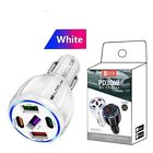 3usb A+2 Usb C Port Fast Car Charger Adapter For Iphone Android Cell Phone Lot