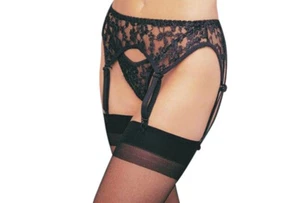 Women Lady Lace Belt Garter Stretch Sexy G-string Stocking Suspender - Picture 1 of 1