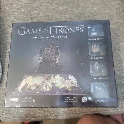 Game of Thrones Puzzle Of Westeros 1400 Piece Puzzle W/3D Models And Replicas - Image 1 of 4
