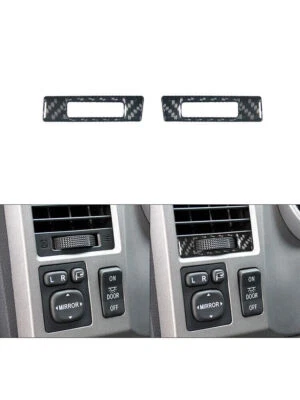 Для Toyota Tundra 2007-2013 из углеродного волокна боковая вентиляционная рама панель крышка отделка 2* - Изображение 1 из 4