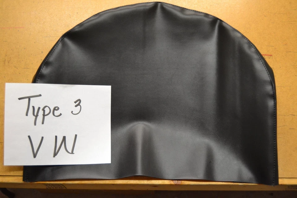 ЧЕРНЫЙ ЧЕХОЛ НА ЗАПАСНУЮ ШИНУ VW VOLKSWAGEN TYPE 3 SQUAREBACK FASTBACK С ВЫРЕЗОМ ИЗ США - Изображение 1 из 3