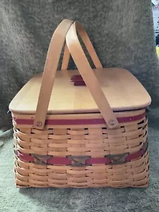 2000 LONGABERGER Century Celebration Large Basket w/ Lid & 3 Liners *USA - Picture 1 of 10
