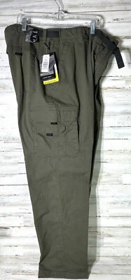Pantalón forrado BC Clothing con cinturón cremallera bolsillo XX grande x 34 cintura elástica verde Foto 1 de 4