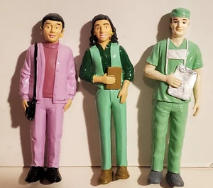 LAKESHORE LEARNING PLASTIC MOLDED TOY FIGURE LOT/3 GRANDMOTHER DOCTOR TEACHER? - Picture 1 of 2