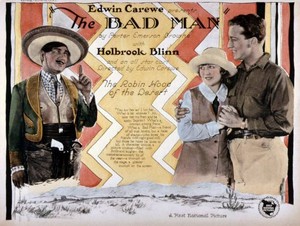 The Bad Man Lobby Card Holbrook Blinn Enid Bennett  Old Movie Photo
