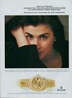 Rolex Watch Magazine Print Ad Advert Lady Datejust Cacilia Bartoli Vtg 1999