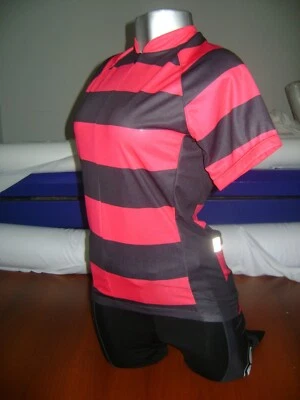 CAMISETA DE BICICLETA A RAYAS PARA MUJER ROSA INTENSO CAMISETA DE BICICLETA TALLA XL CAMISETA DE BICICLETA 4 NIÑAS GENIAL Foto 1 de 4