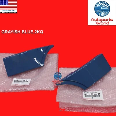 JUEGO DE RELLENO PARACHOQUES DELANTERO DERECHO E IZQUIERDO ORIGINAL TOYOTA FJ CRUISER AZUL GRISÁCEO 2KQ Foto 1 de 4