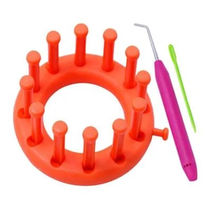 Round Knitting Loom Circle Tool Knitter Circular Peg Hat Sock Scarf DIY - Picture 1 of 7
