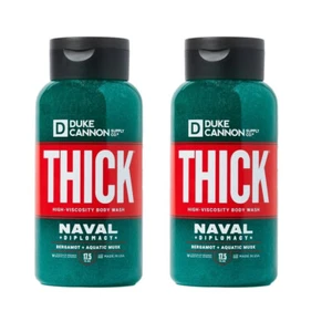2x Duke Cannon Thick Body Wash - Naval Diplomacy - Fresh Water & Bergamot Scent