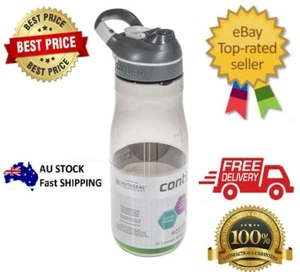 Contigo Cortland Water Bottle Autospout Smoke Grey 946ml Sports School Work - Picture 1 of 4