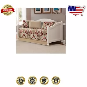 Stylish 5-Piece Daybed Quilt Set - Machine Washable with Elegant Damask Design - Picture 1 of 2