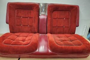 1985 Oldsmobile Toronado Red Rear Seats Cloth - RARE - (WE SHIP!)