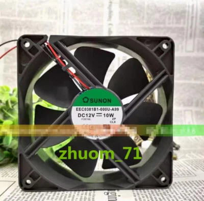 1PC SUNON EEC0381B1-000U-A99 12V 10W 12038 Inverter chassis cooling fan - Image 1 of 4