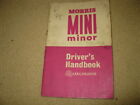 Morris Mini Minor Driver's Owner's Handbook Manual AKD3886