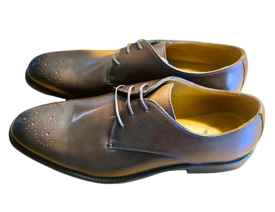 Черные коричневые мужские модельные туфли 1826 размер 13 с плавающим медальоном коричневые 2018–829 - Изображение 1 из 4