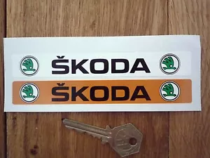 Pegatinas Yeti Fabia Octavia Felicia Rapid con logotipo de matrícula de concesionario ŠKODA - Imagen 1 de 1