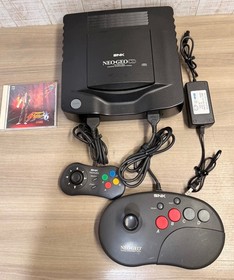 SNK Neo Geo CD Console Tested & Working 2 Controllers AV Cables Power Adapter