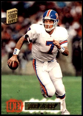 John Elway 1994 Stadium Club #90 Broncos NFL READ FREE SHIPPING AutographDen - Image 1 of 2