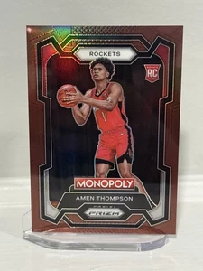Amen Thompson 2023-24 Panini Prizm Monopoly #33 Brown Prizm /249 SP Rookie RC - Picture 1 of 8